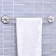 Silver Brass Mother of Pearl Bathroom Towel Bar